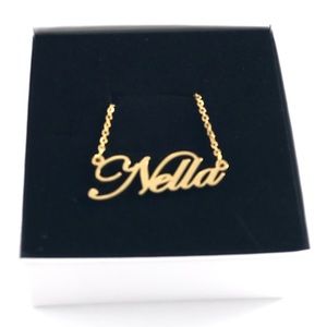 14K Gold Plated Name Necklace - Nella